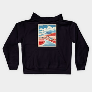 Jeungdo Salt Farm South Korea Travel Tourism Retro Vintage Kids Hoodie